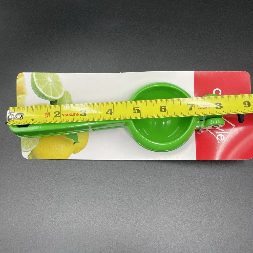 Green Citrus Squeezer - Manual Juicer- Lemons Limes- Heavy Duty Cast Aluminum
